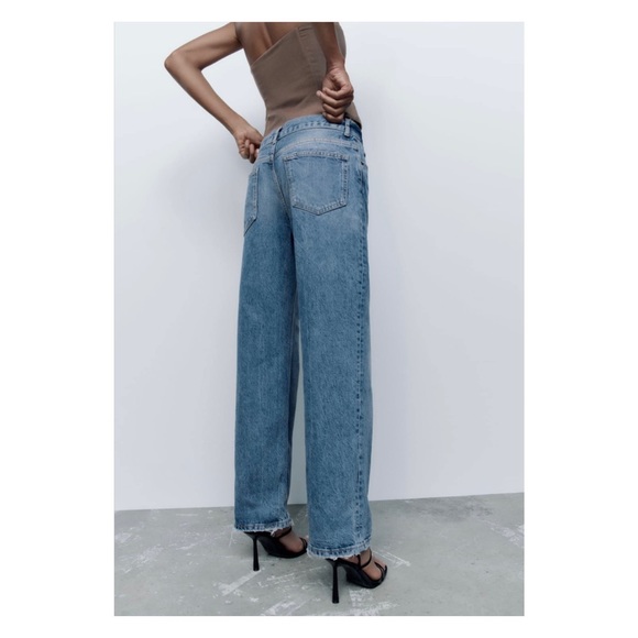 Zara Relaxed Boyfriend Straight Leg | NWT | Size 8 - Picture 4 of 12